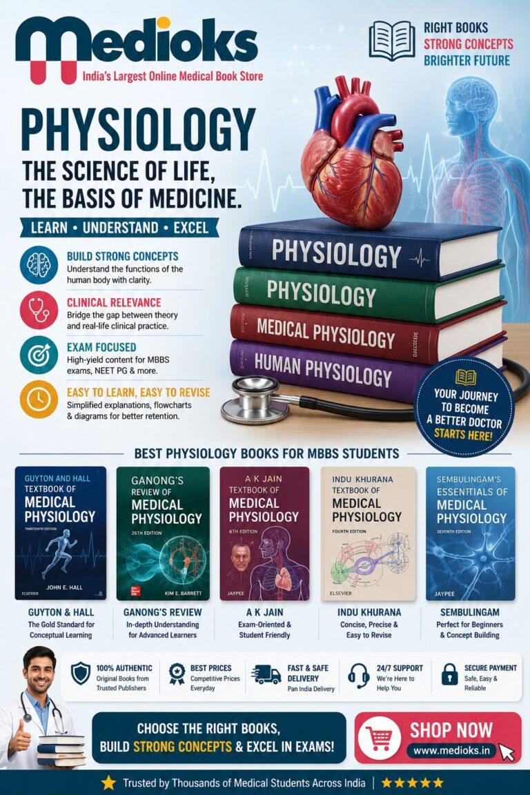 Best Physiology Books for MBBS 1st Year Students (2026 Expert Guide)
